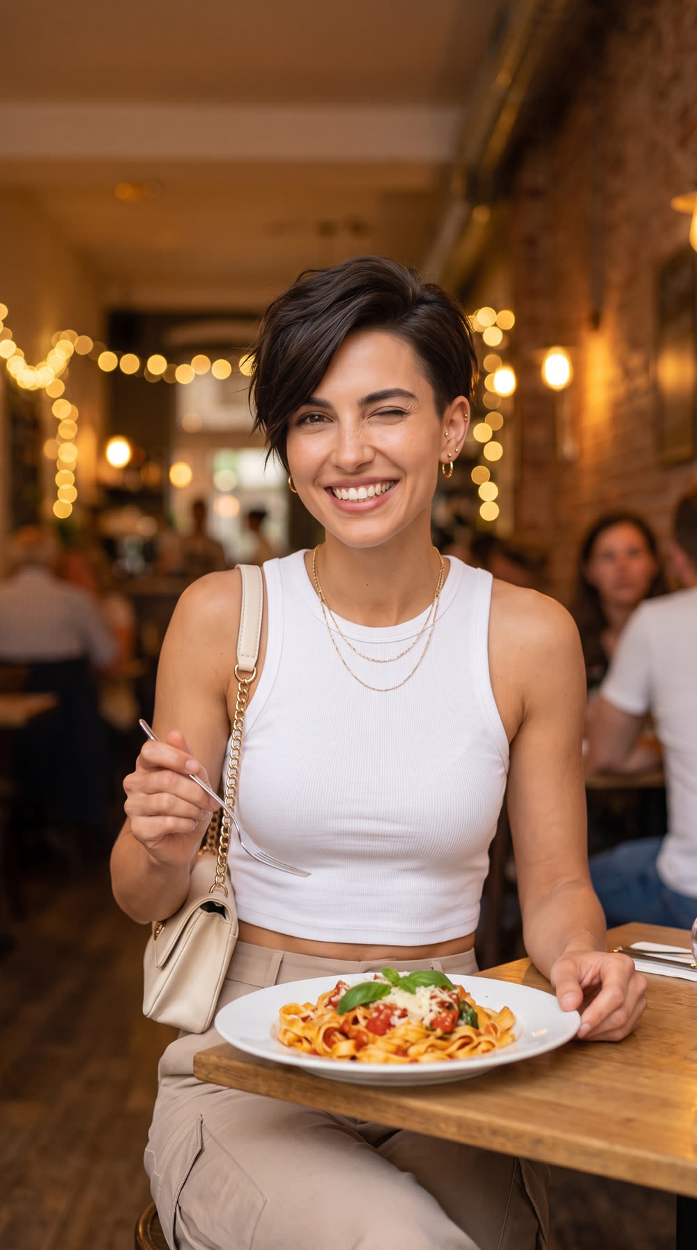 Olivia w restauracji poleconej przez InfluEat